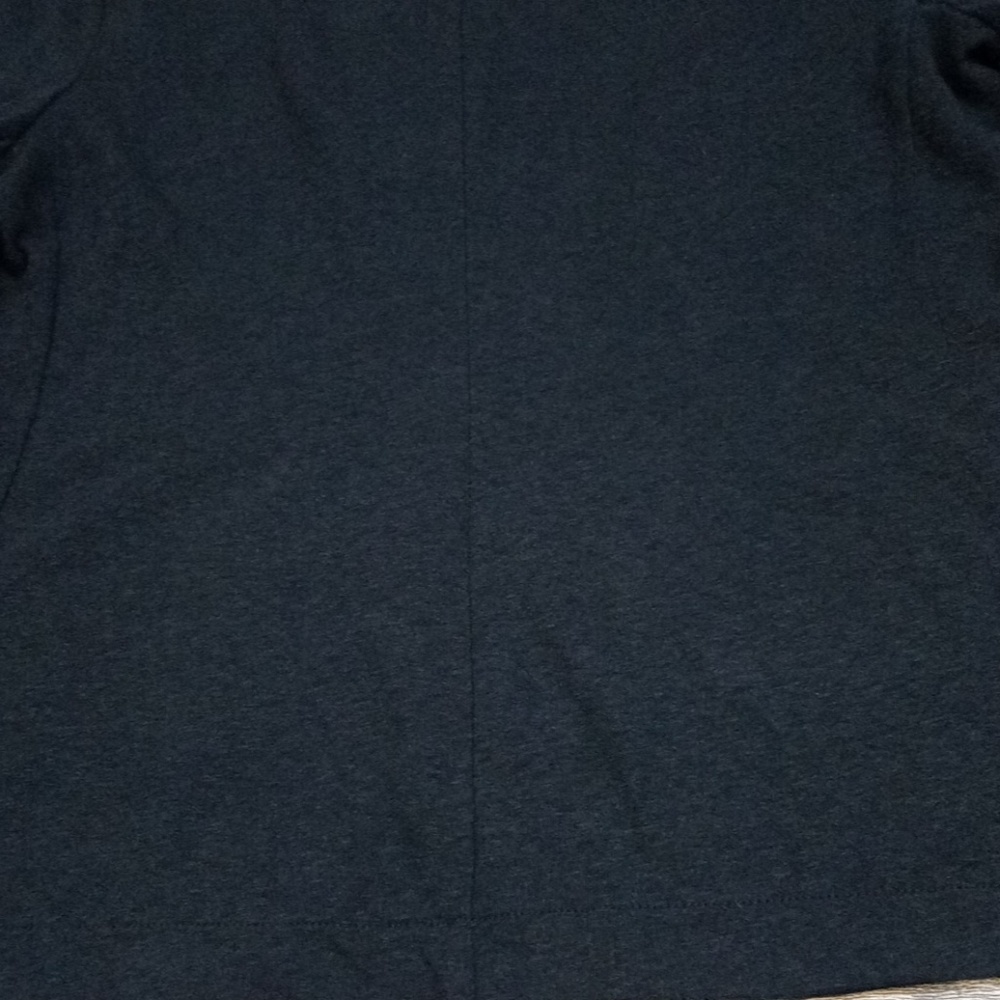 Cozy Fitted Long Sleeve Solid Black Soft Button F… - image 6